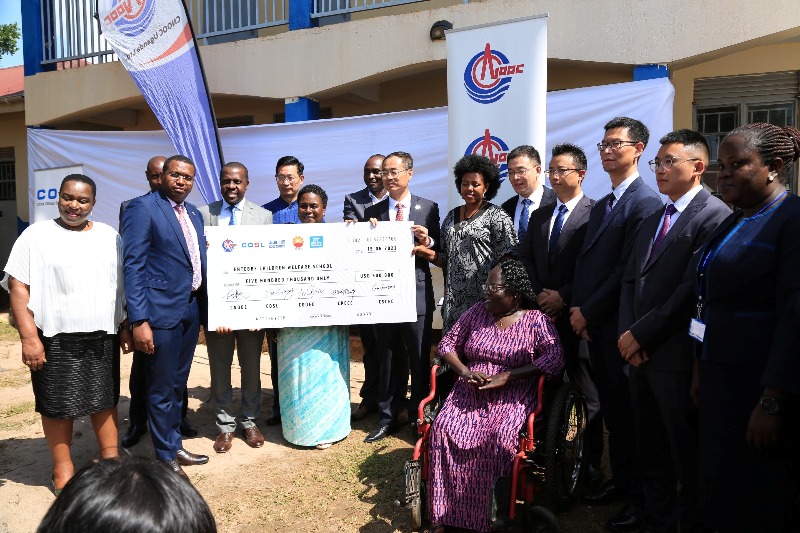 Contractors of the Kingfisher Oilfield CNOOC Donates to Entebbe Children Welfare School